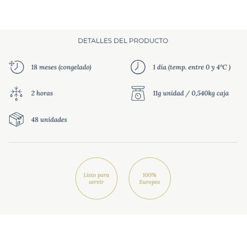 Petits Fours Montmartre 15g 1 Caja 48 Unidades