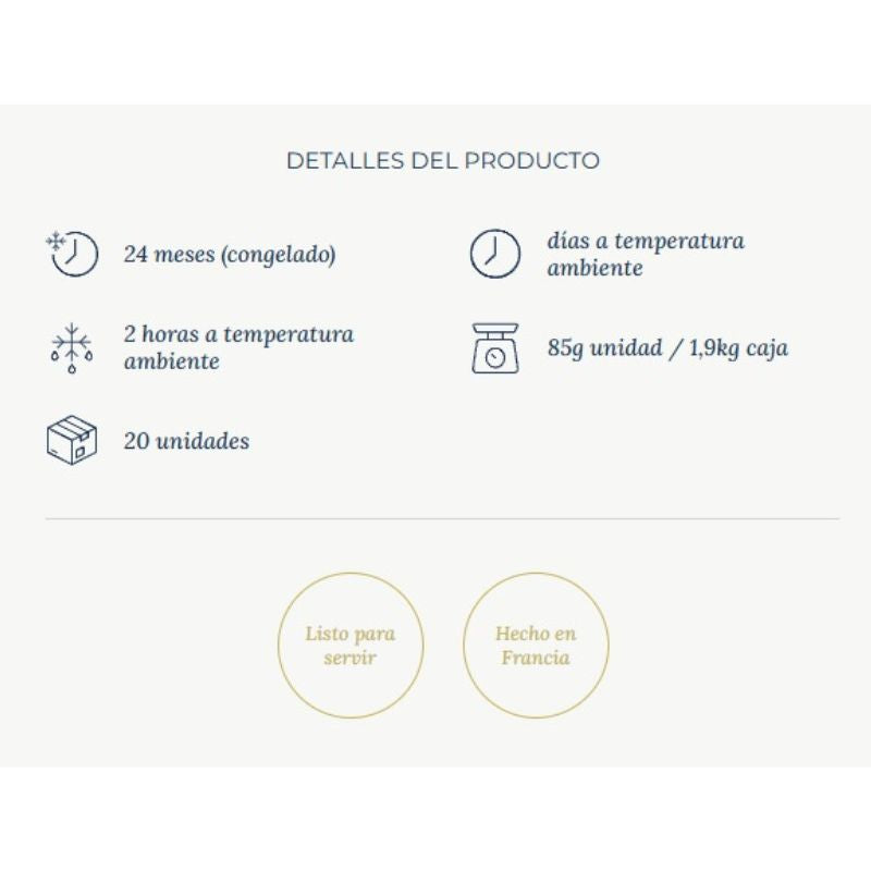 Cheesecake San Sebastian 95g 1 Caja 20 Unidades