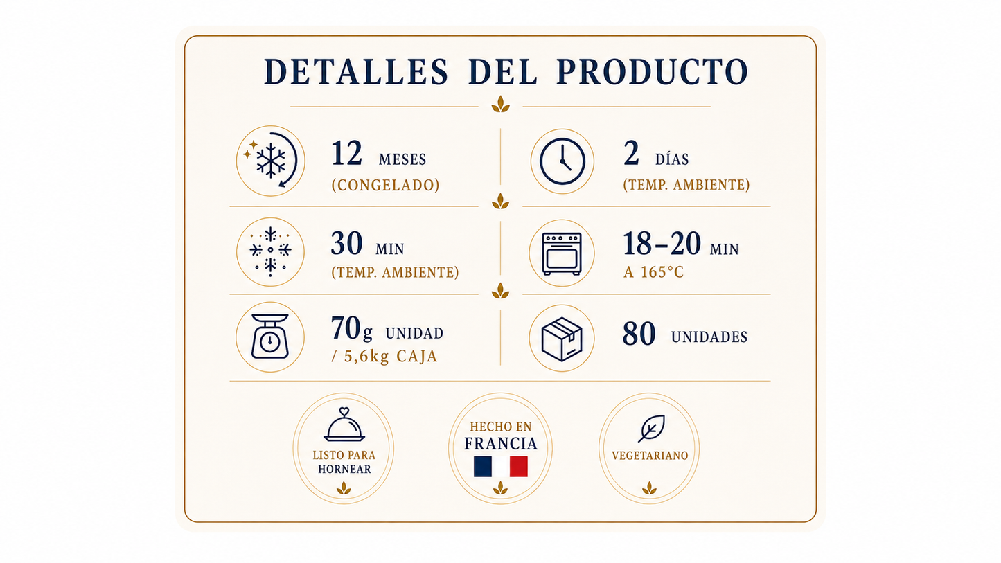 Pan de Chocolate 24% Mantequilla 70g 1 Caja 80 Unidades