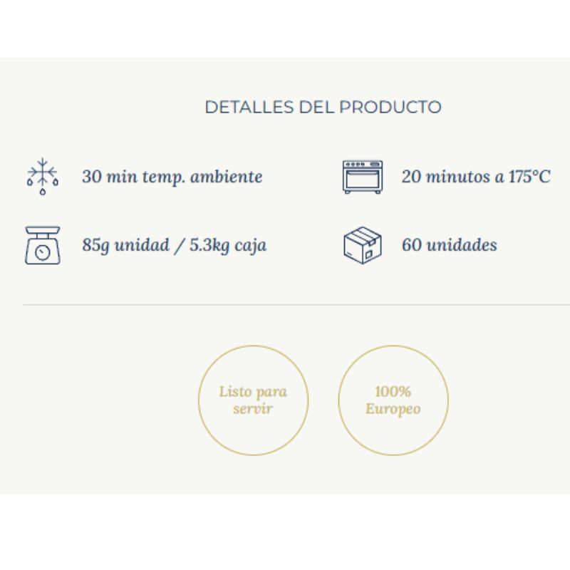 Croissant Relleno Frambuesa 85g 1 Caja 60 Unidades