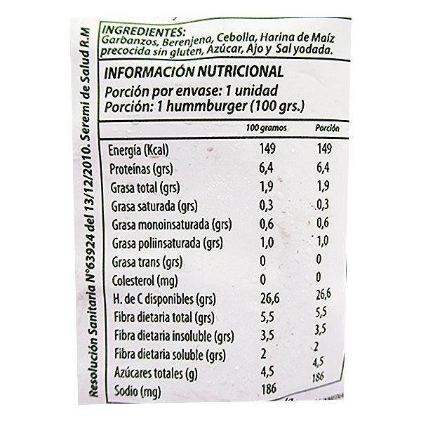 Hamburguesa Tradicional Tivoni 100g