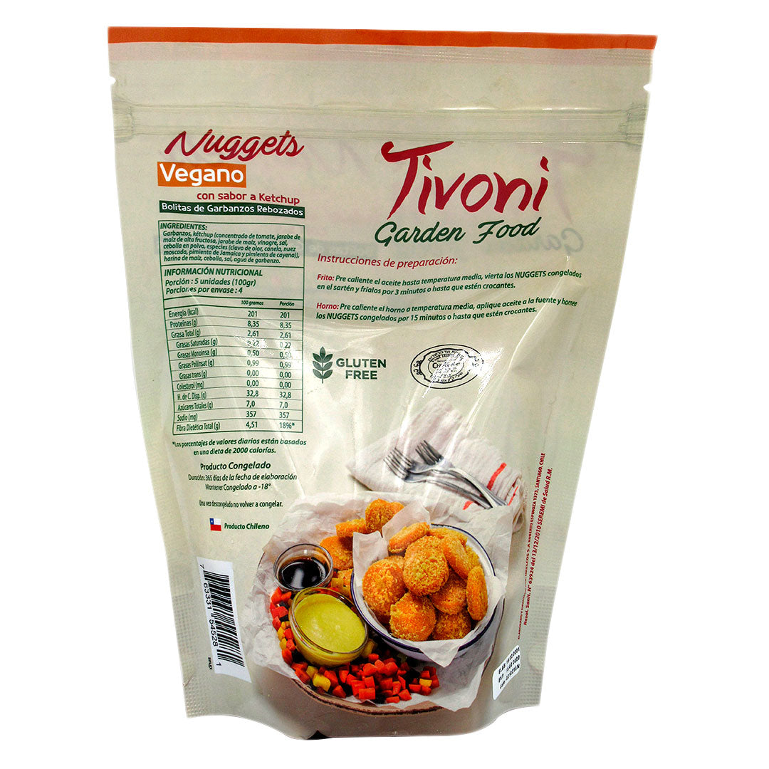Nuggets Sabor Ketchup Vegano Tivoni 400g
