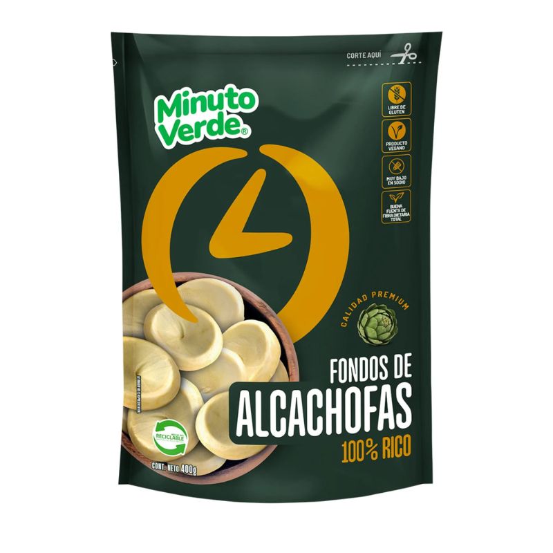 Fondos de Alcachofa Premium Minuto Verde 400grs