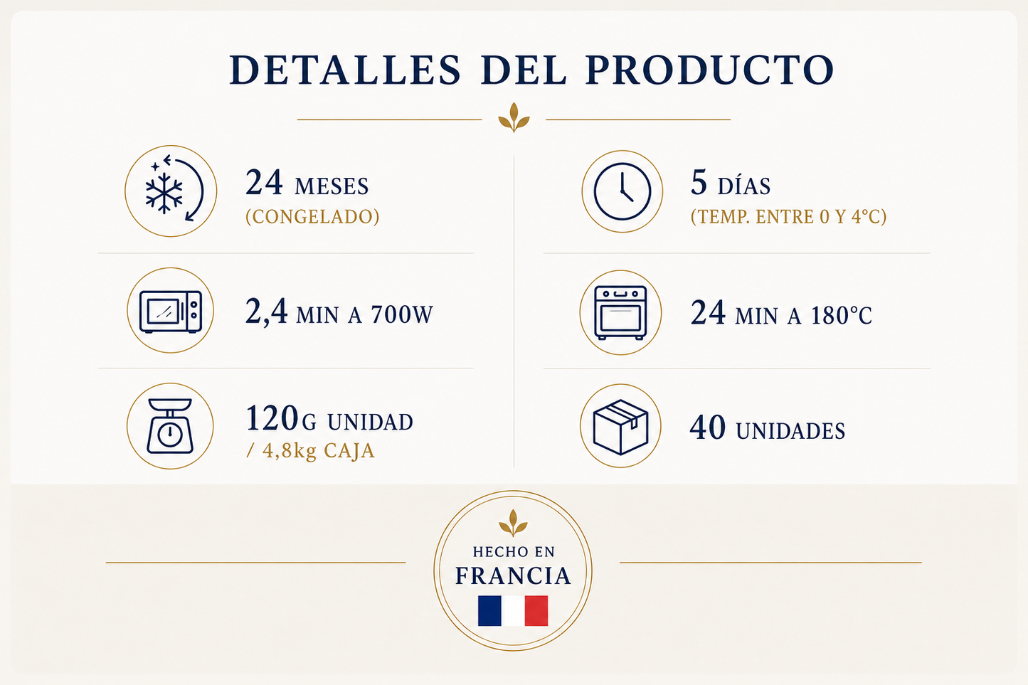 Gratin de Papas 120g 1 Caja 40 Unidades