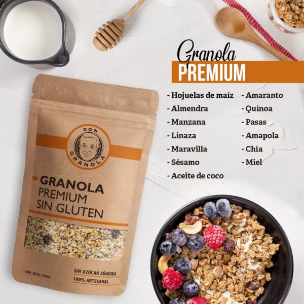 Granola Premium Sin Gluten 400grs