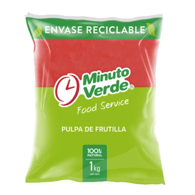 Pulpa de Frutilla Minuto Verde 1kg