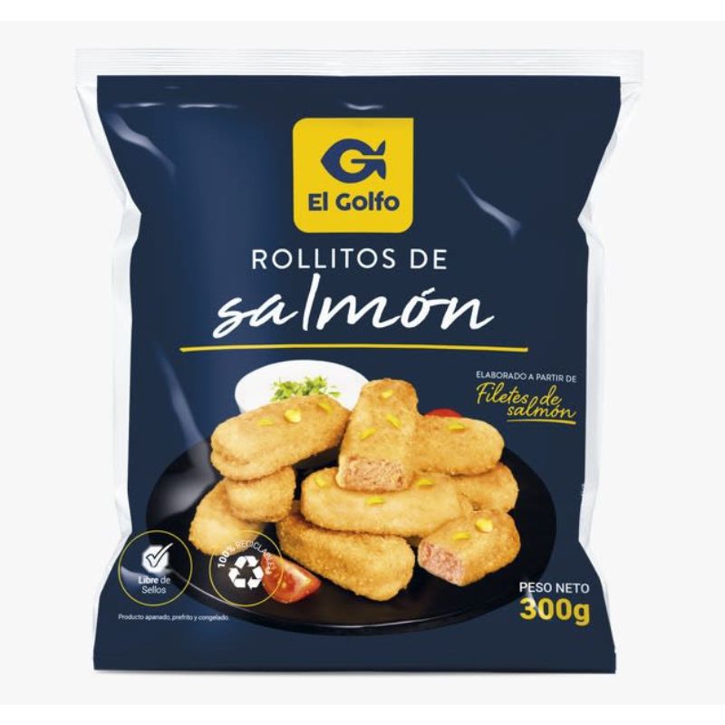 Rollitos de Salmon Apanado el Golfo 300grs x 3