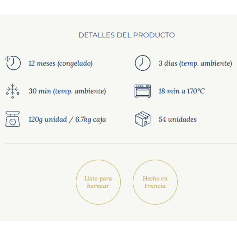 Rollo Jamón Queso Emmental 120g 1 Caja 54 Unidades