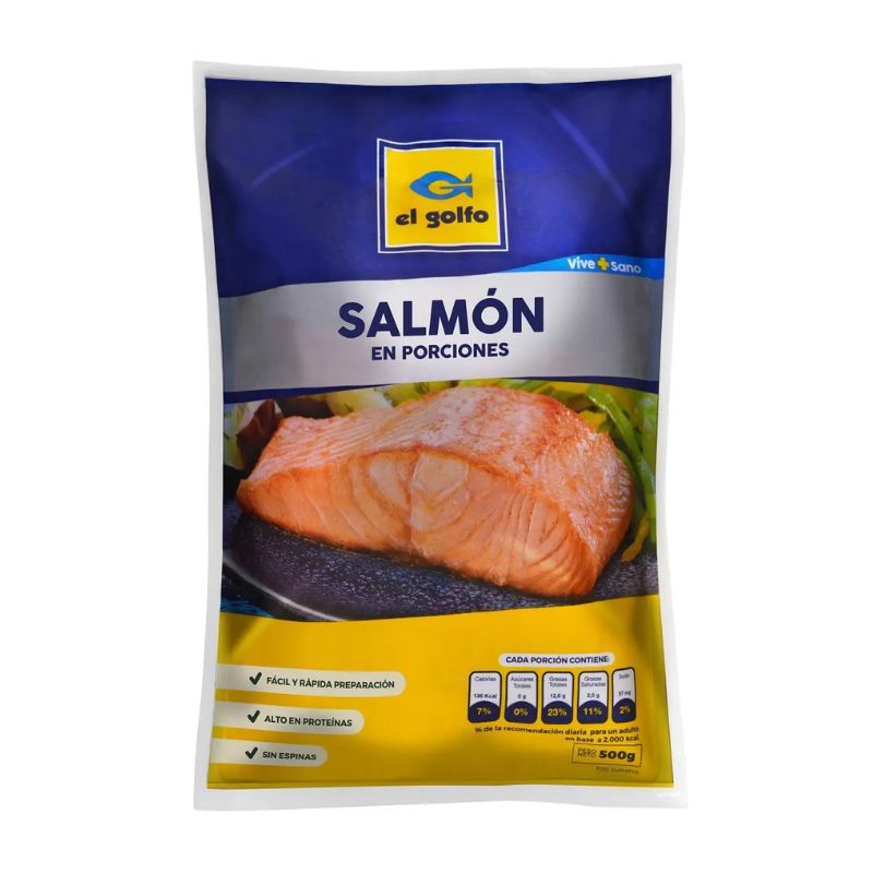 Salmón en Porciones el Golfo 500grs