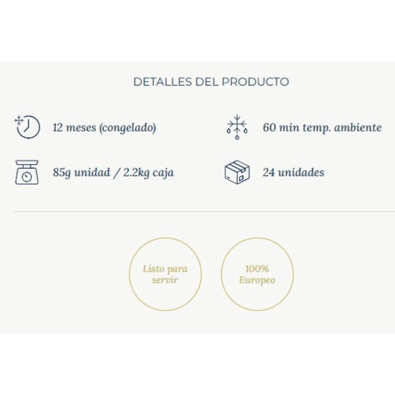 Hamburguesa Brioche 85g 1 Caja 24 Unidades