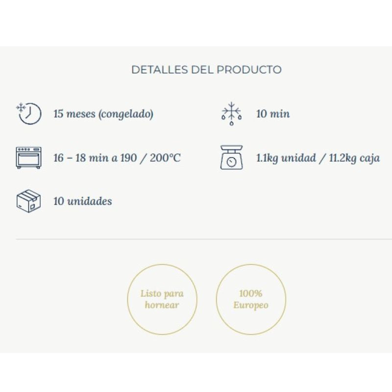 Pan Gran Parisien 1100g 1 Caja 10 Unidades