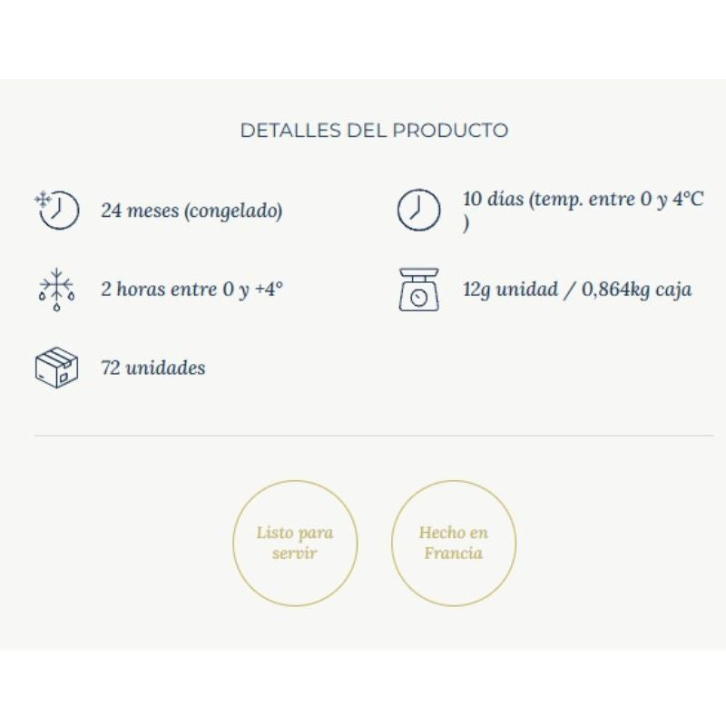 Macarons Franceses 13g 1 Caja 72 Unidades