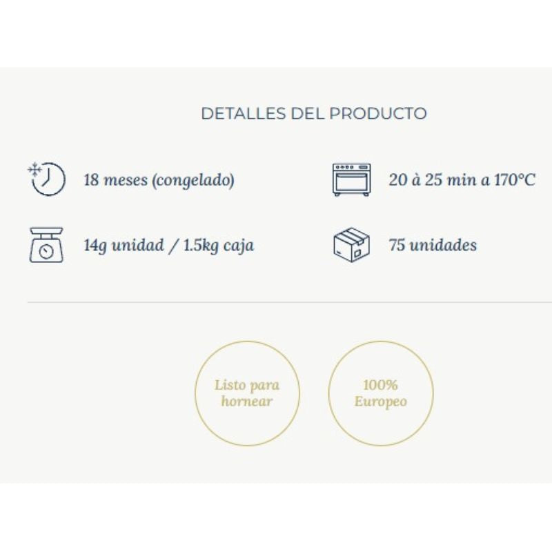 Mini Quiches 14g 1 Caja 75 Unidades