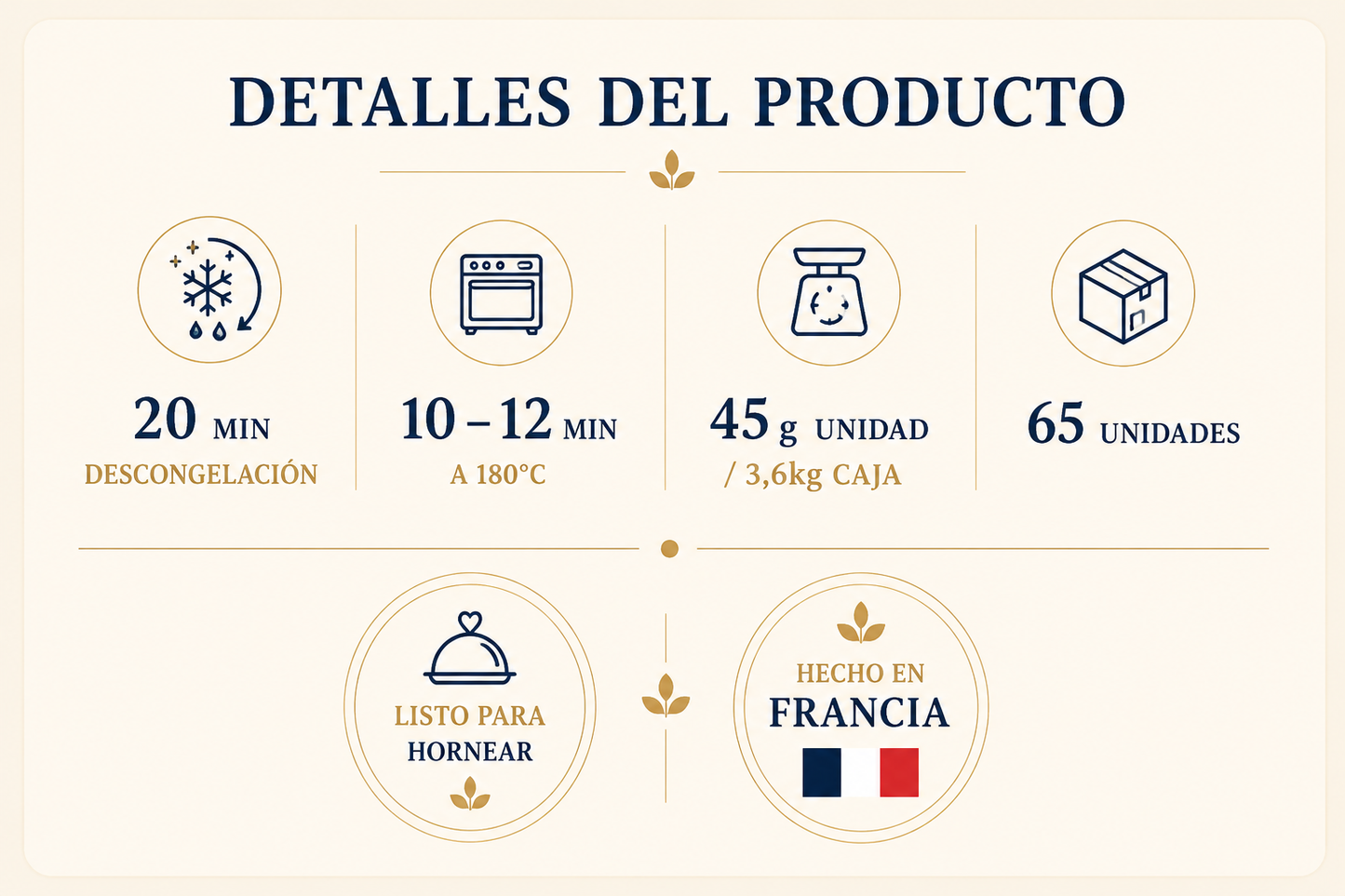 Baguette Blanco Mini 45g 1 Caja 65 Unidades