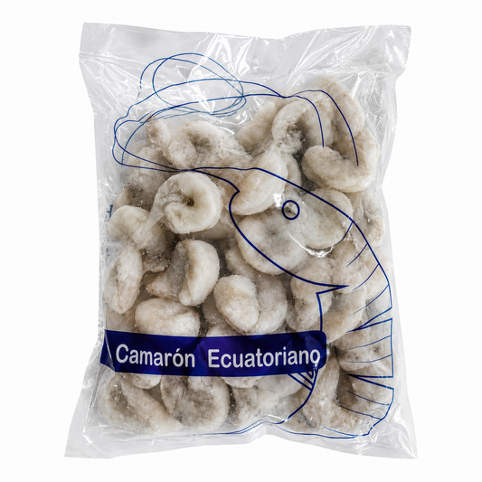 Camarón Ecuatoriano Crudo Pelado Desvenado