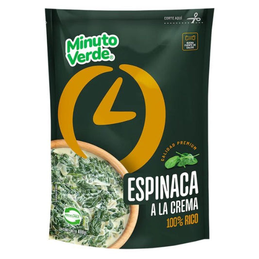 Espinaca a la Crema Minuto Verde