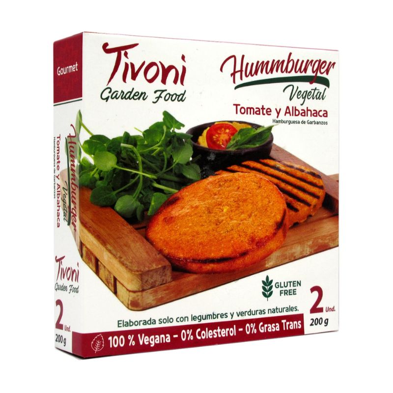 Hamburguesa con Tomate y Albahaca Tivoni