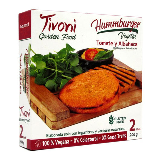 Hamburguesa con Tomate y Albahaca Tivoni