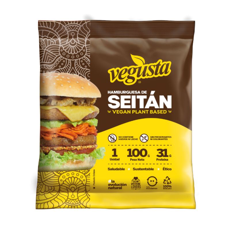 Hamburguesa de Seitán Vegusta