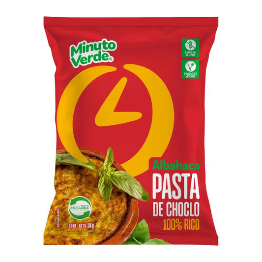 Pasta de Choclo Albahaca Minuto Verde 1kg x 3