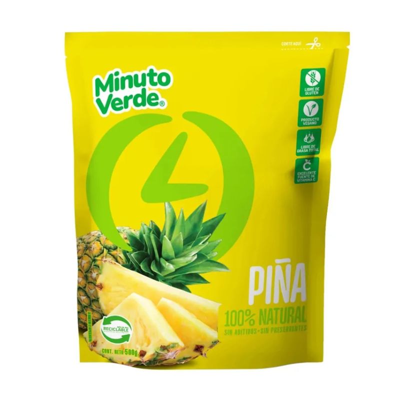 Piña en Trozos Minuto Verde 500grs – SuperFrozen.cl