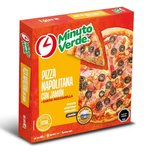 Pizza Napolitana Minuto Verde 642grs