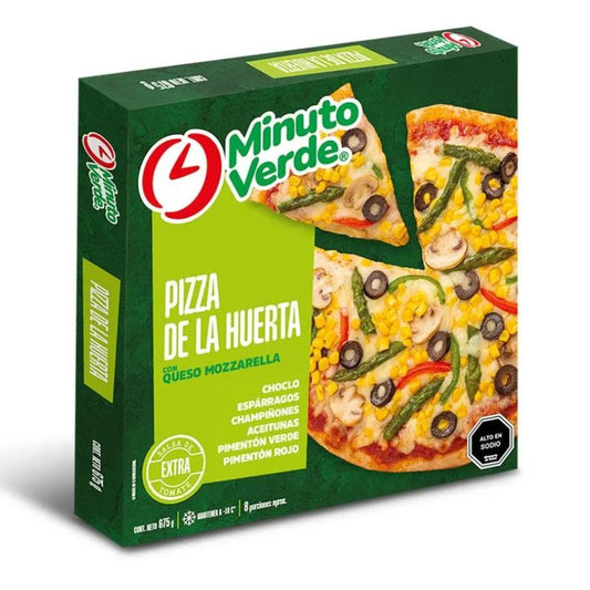Pizza de la Huerta Minuto Verde 675grs