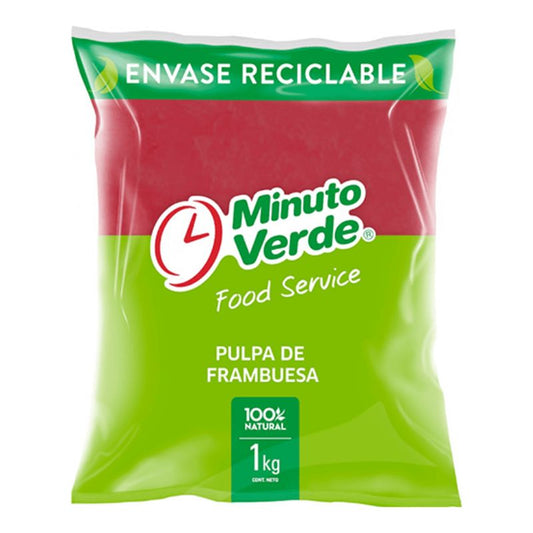 Pulpa de Frambuesa Minuto Verde 1kg