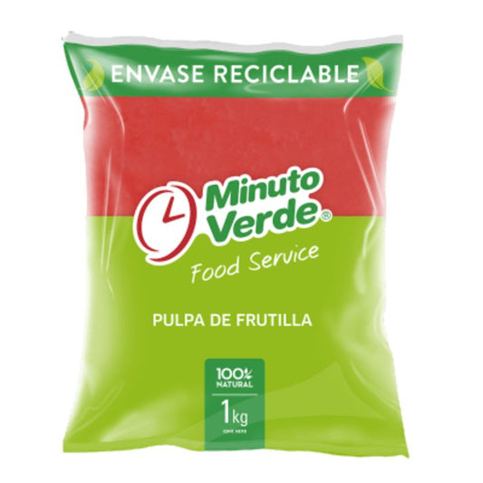 Pulpa de Frutilla Minuto Verde 1kg