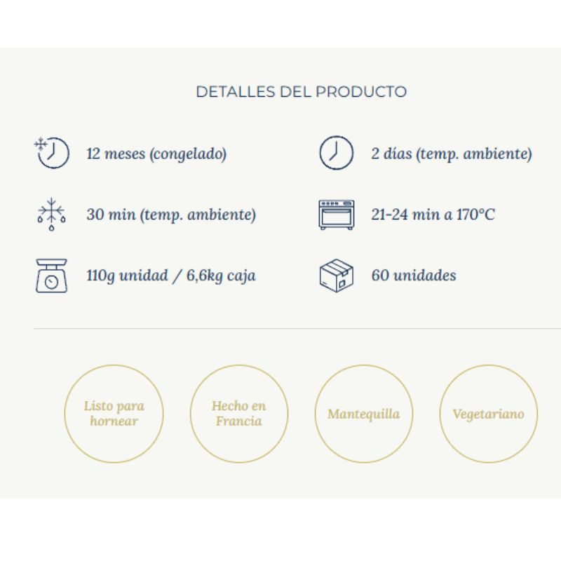 Rollo Crema Pastelera y Pasas 110g 1 Caja 60 Unidades