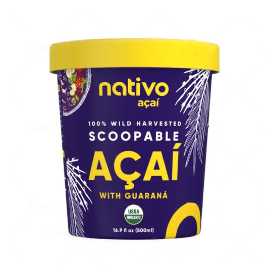 Scoopable Acai Con Guarana 500ML Nativo Acai