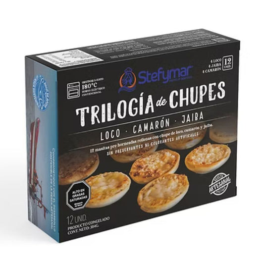 Trilogia de Chupes Mariscos Stefymar 4 Loco 4 Jaiba 4 Camarón